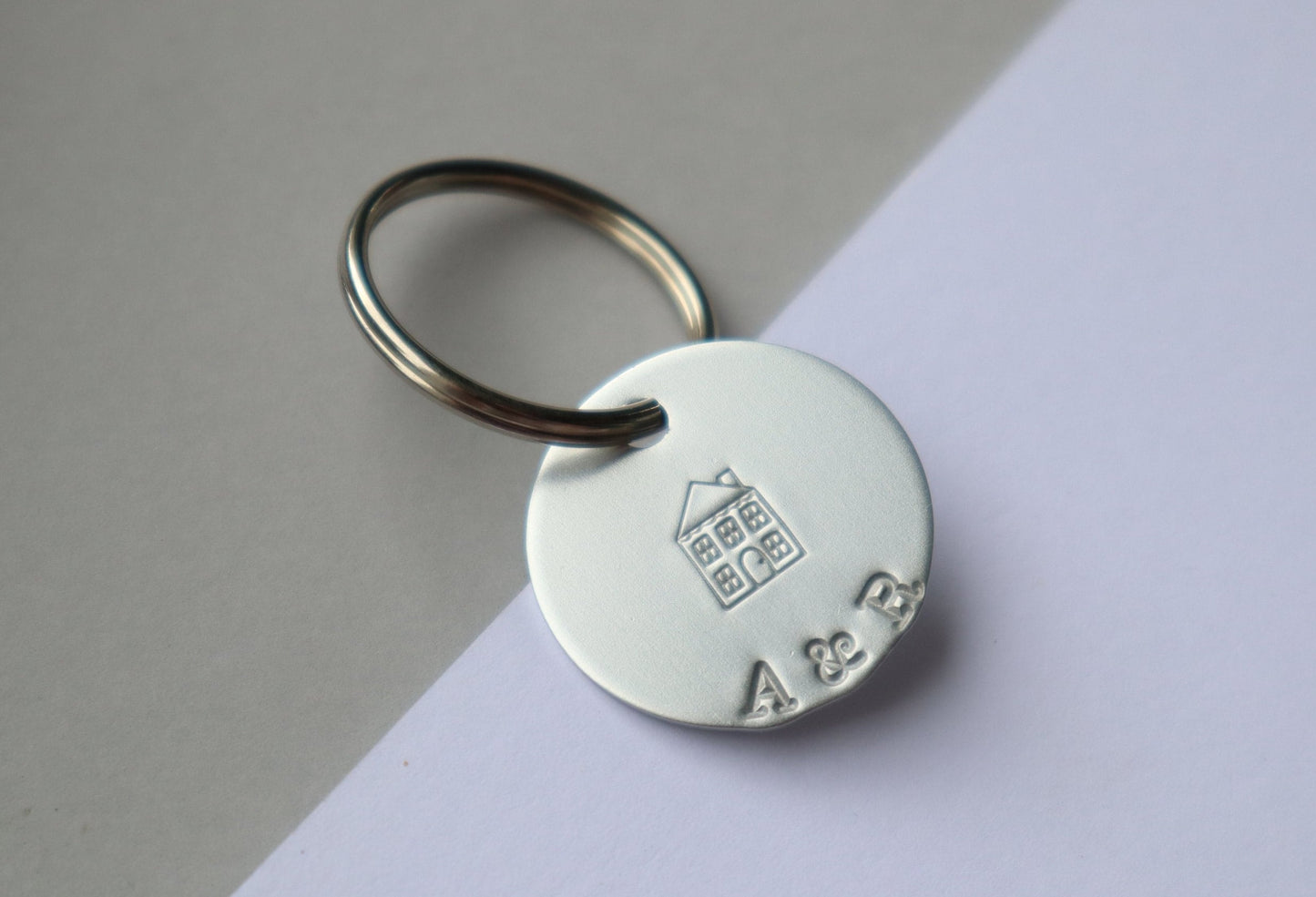 Personalised Silver House Tag