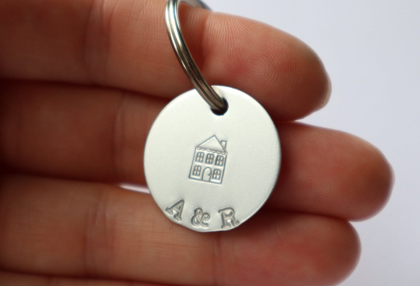 Personalised Silver House Tag