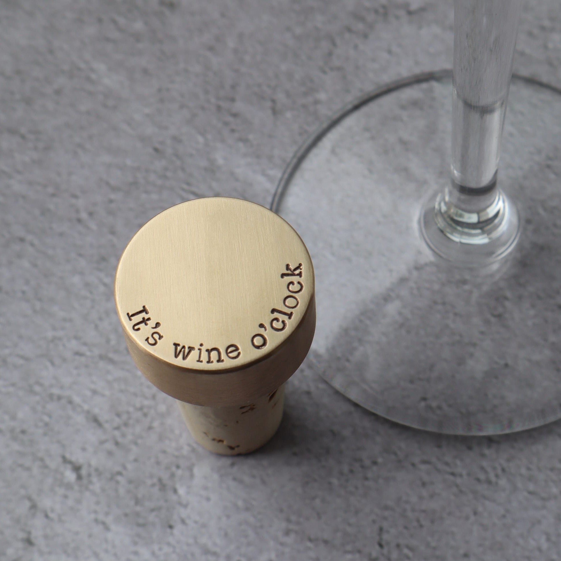 Silver wine stopper on sale engraved